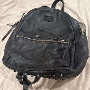 PRÜNE Bottom Studded Backpack with Adjustable Straps Front Zip pocket